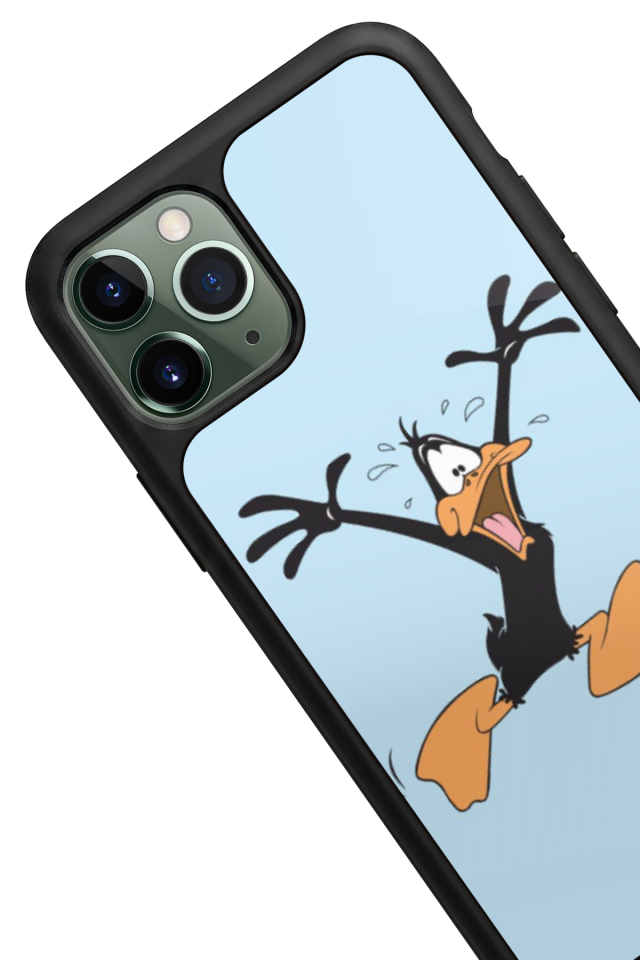 iPhone 11 Pro Max Uyumlu Daffy duck Tasarımlı Glossy Premium Kılıf