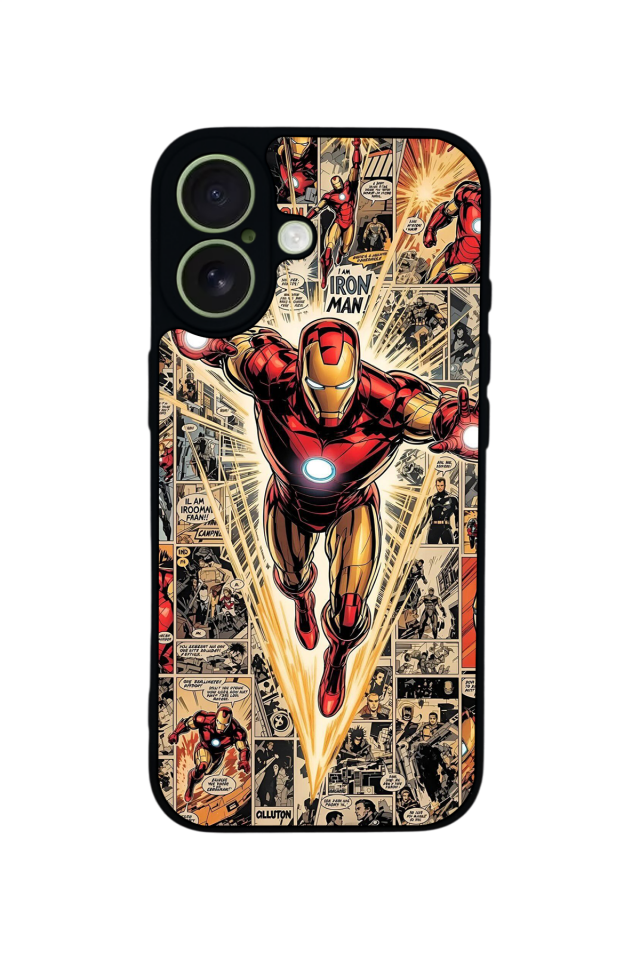iPhone 17 Uyumlu Iron Man ( Demir Adam ) Tasarımlı Glossy Premium Kılıf