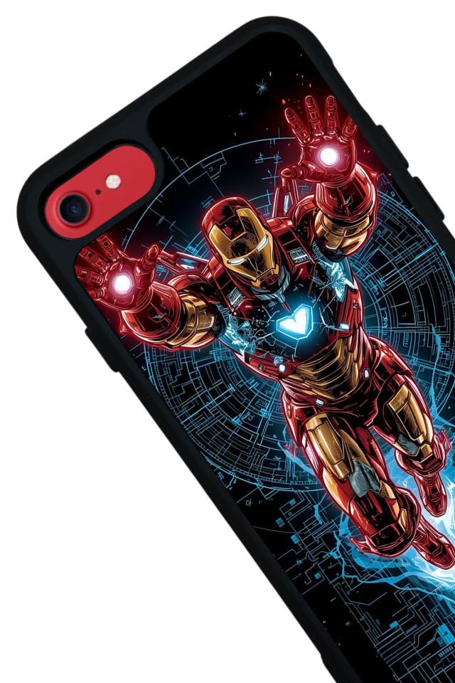 iPhone 7 Uyumlu Iron Man ( Demir Adam ) Tasarımlı Glossy Premium Kılıf