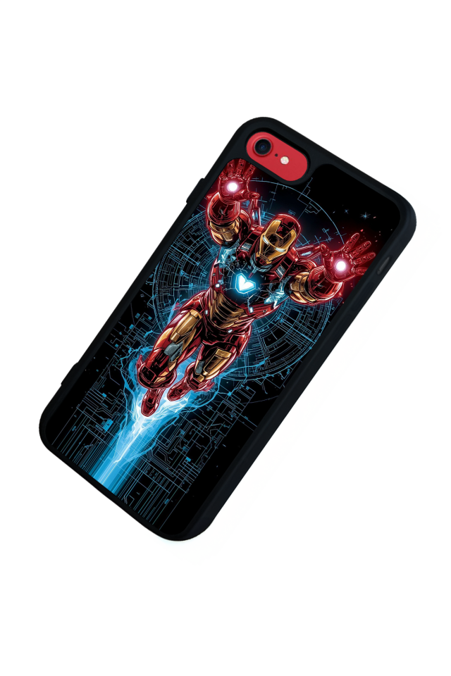 iPhone 7 Uyumlu Iron Man ( Demir Adam ) Tasarımlı Glossy Premium Kılıf