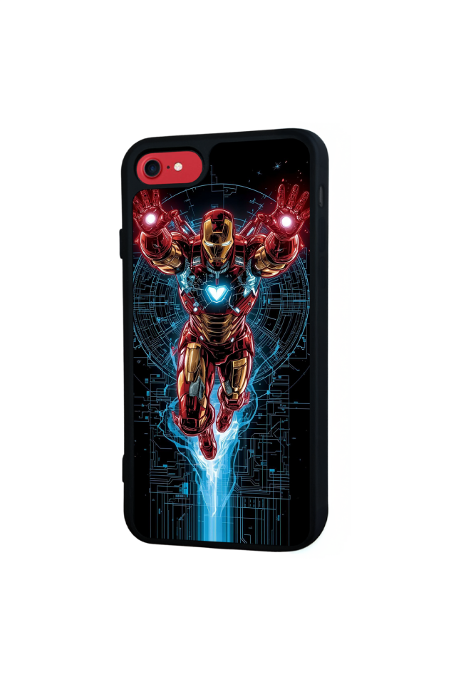 iPhone 7 Uyumlu Iron Man ( Demir Adam ) Tasarımlı Glossy Premium Kılıf