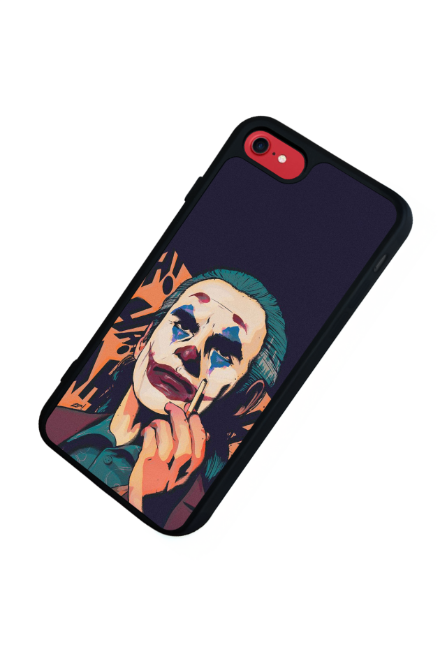 iPhone SE Uyumlu Joker Tasarımlı Glossy Premium Kılıf