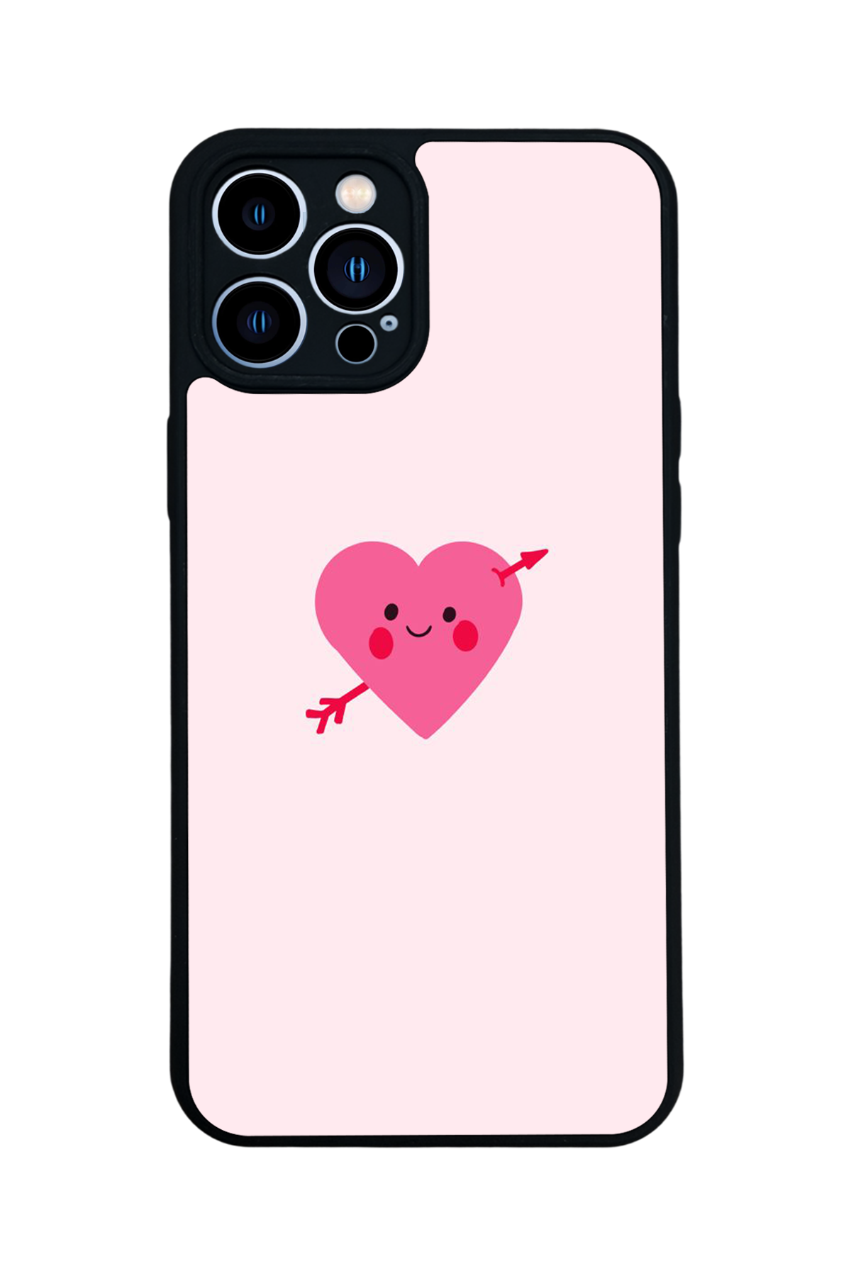 iPhone 12 Pro Max Uyumlu Kalp Love Tasarımlı Glossy Premium Kılıf