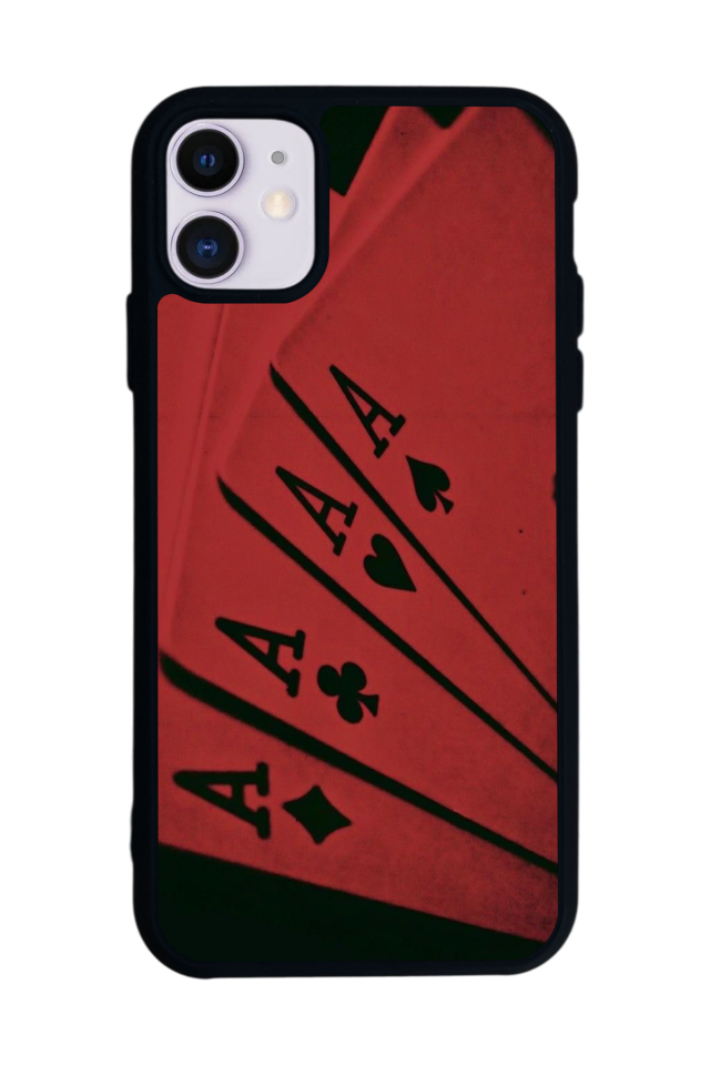 iPhone 11 Uyumlu Kart Tasarımlı Glossy Premium Kılıf