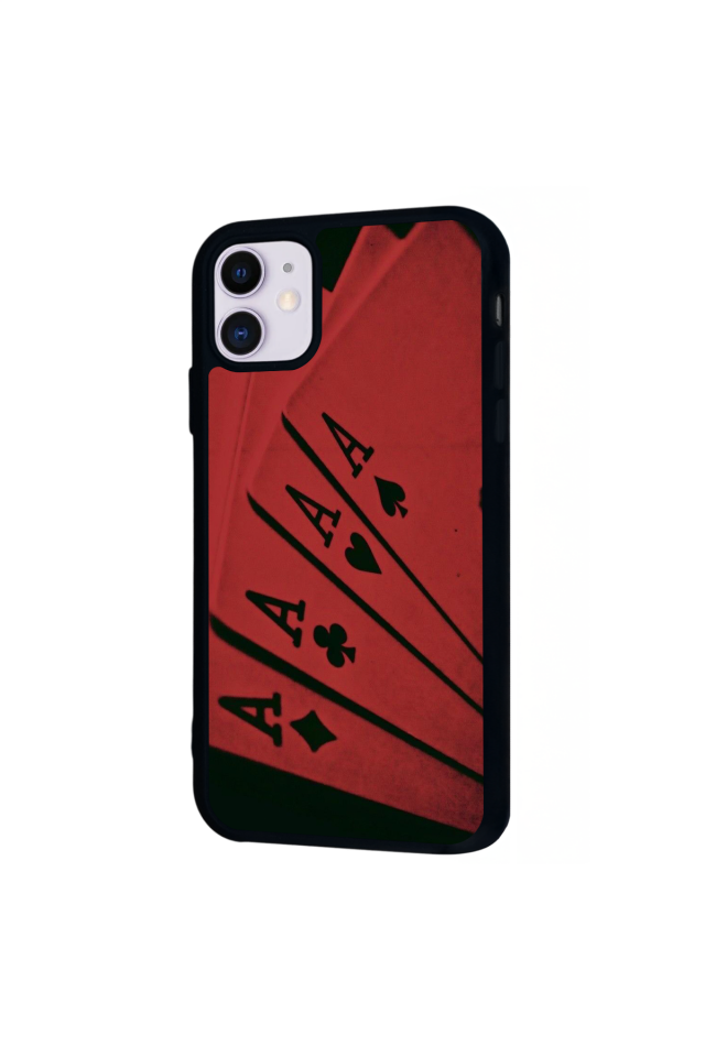 iPhone 11 Uyumlu Kart Tasarımlı Glossy Premium Kılıf