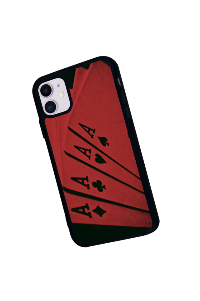 iPhone 11 Uyumlu Kart Tasarımlı Glossy Premium Kılıf