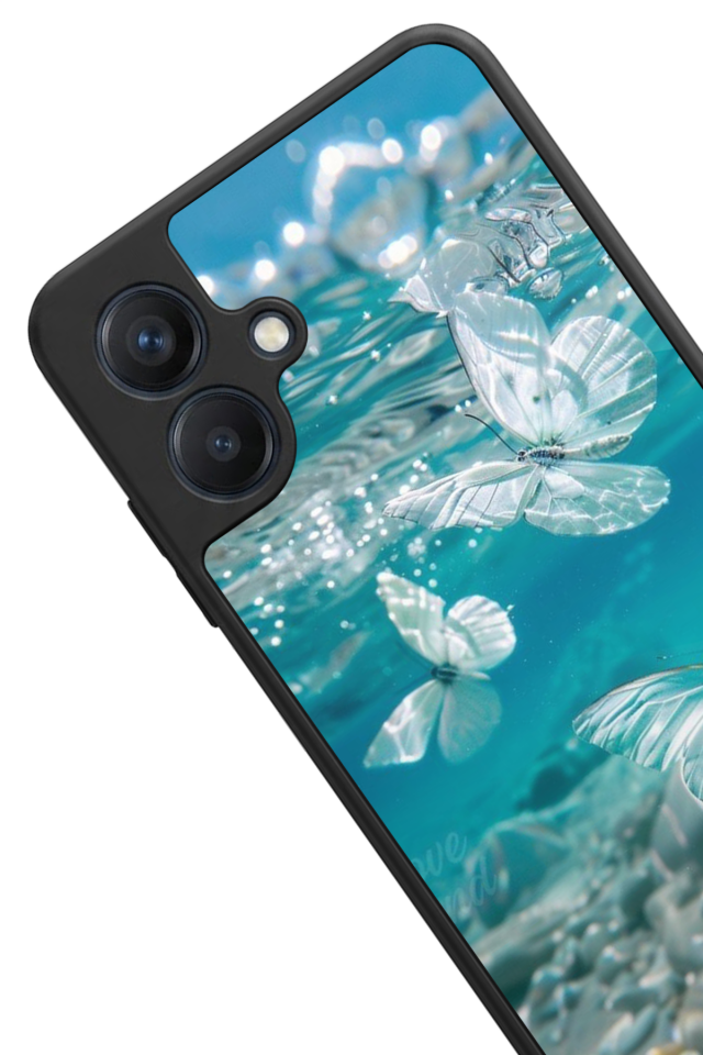 Samsung Galaxy A07 Uyumlu Kelebek Tasarımlı Glossy Premium Kılıf