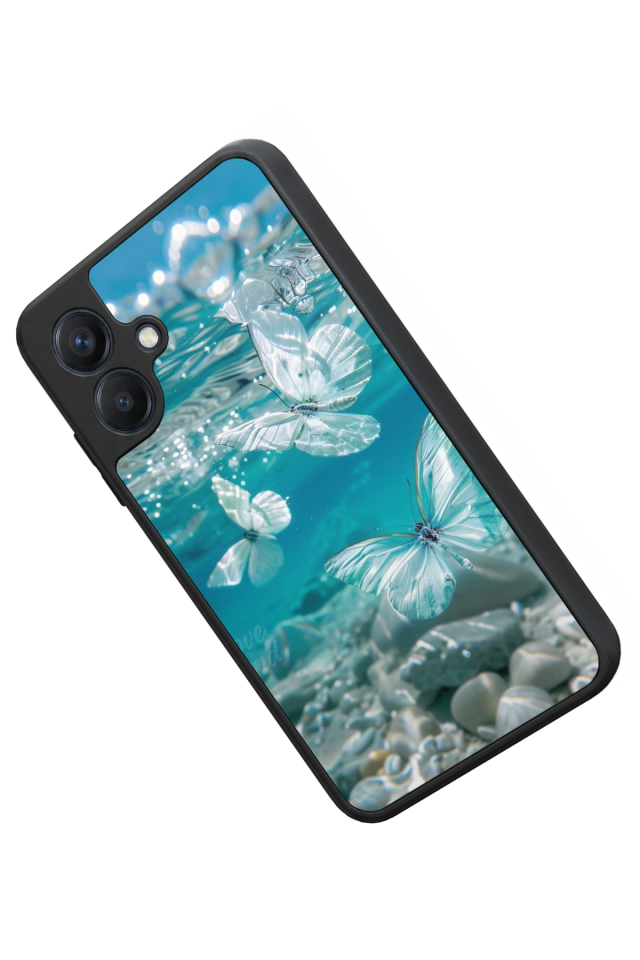 Samsung Galaxy A07 Uyumlu Kelebek Tasarımlı Glossy Premium Kılıf