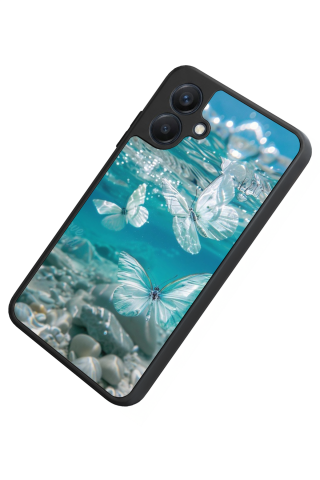 Samsung Galaxy A07 Uyumlu Kelebek Tasarımlı Glossy Premium Kılıf