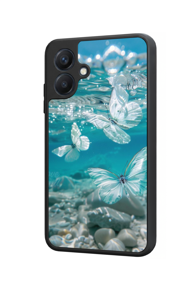 Samsung Galaxy A07 Uyumlu Kelebek Tasarımlı Glossy Premium Kılıf