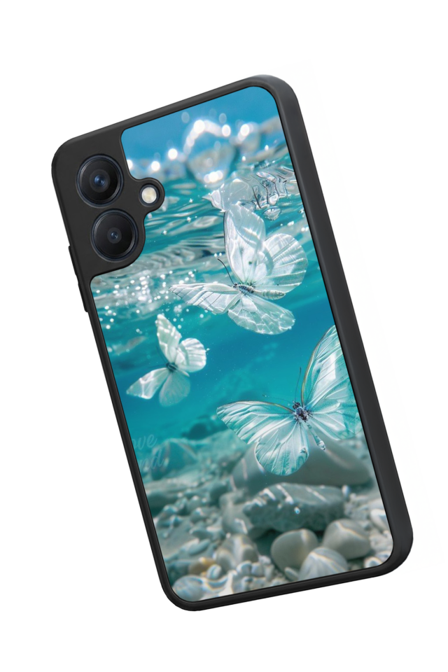 Samsung Galaxy A07 Uyumlu Kelebek Tasarımlı Glossy Premium Kılıf