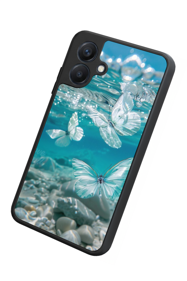 Samsung Galaxy A07 Uyumlu Kelebek Tasarımlı Glossy Premium Kılıf