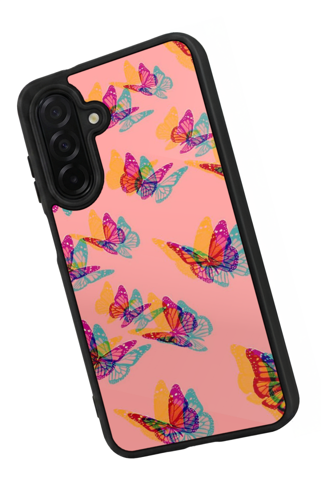Samsung Galaxy A56 Uyumlu Kelebek Tasarımlı Glossy Premium Kılıf