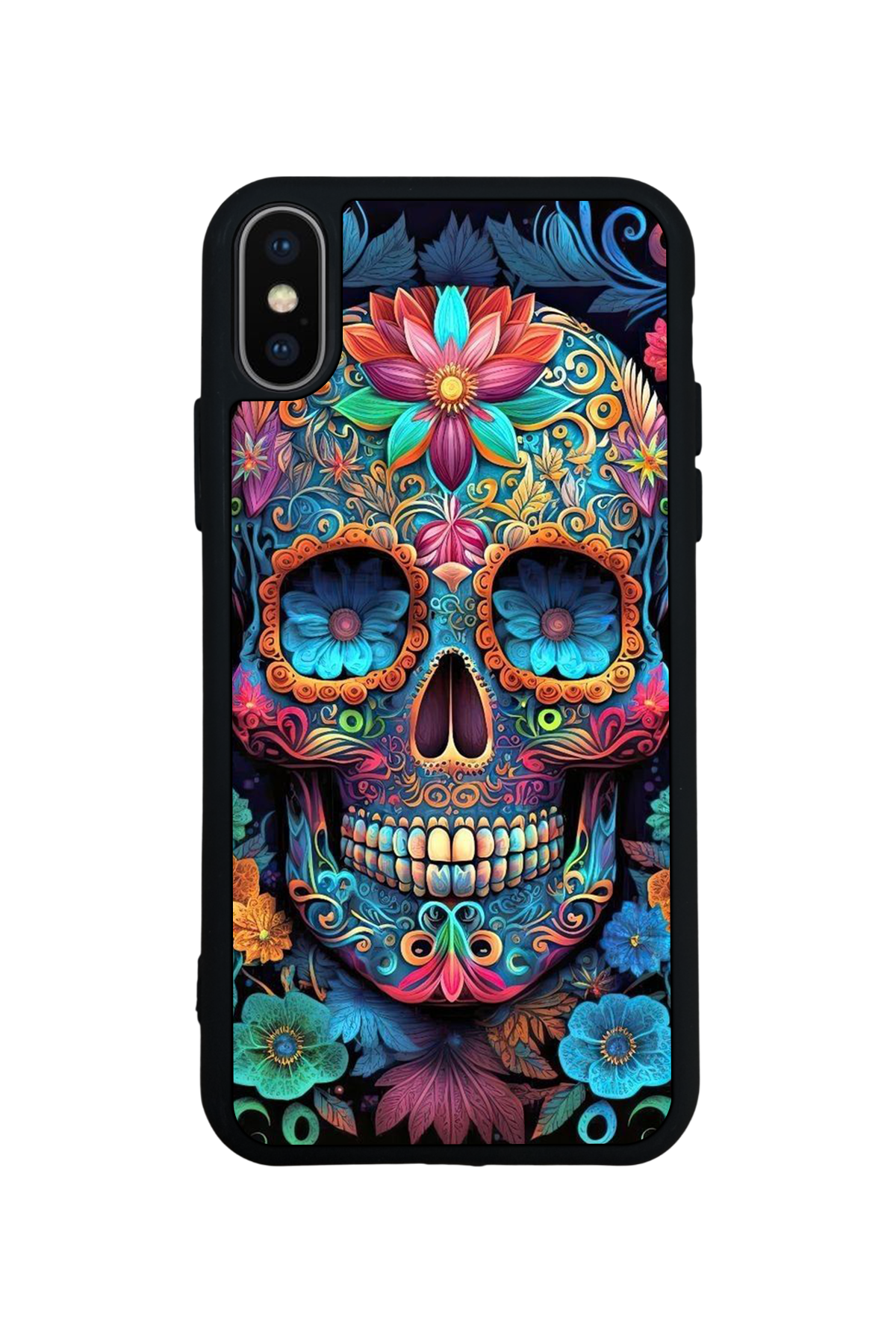 iPhone XS Max Uyumlu KuruKafa Tasarımlı Glossy Premium Kılıf