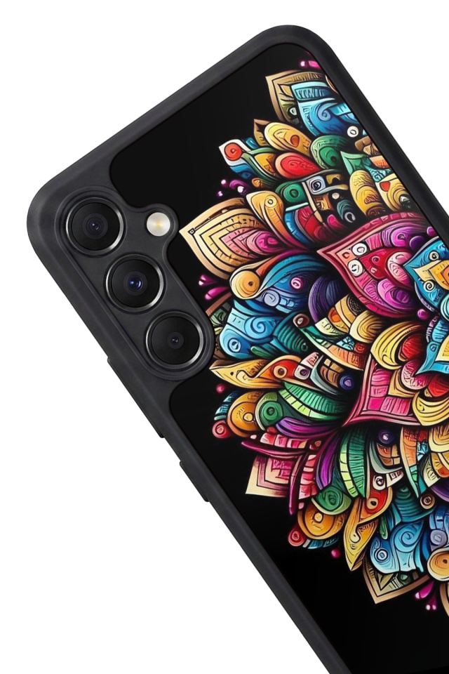 Samsung Galaxy A34 Uyumlu Mandala Tasarımlı Glossy Premium Kılıf