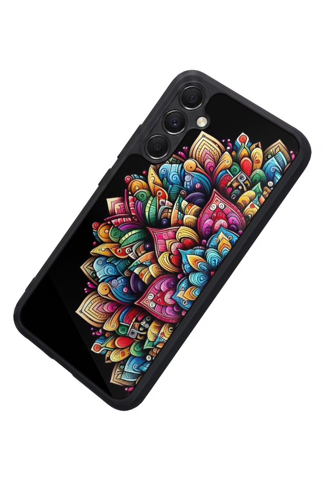 Samsung Galaxy A34 Uyumlu Mandala Tasarımlı Glossy Premium Kılıf