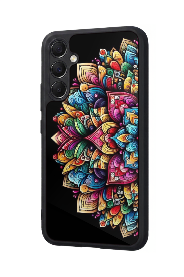 Samsung Galaxy A34 Uyumlu Mandala Tasarımlı Glossy Premium Kılıf