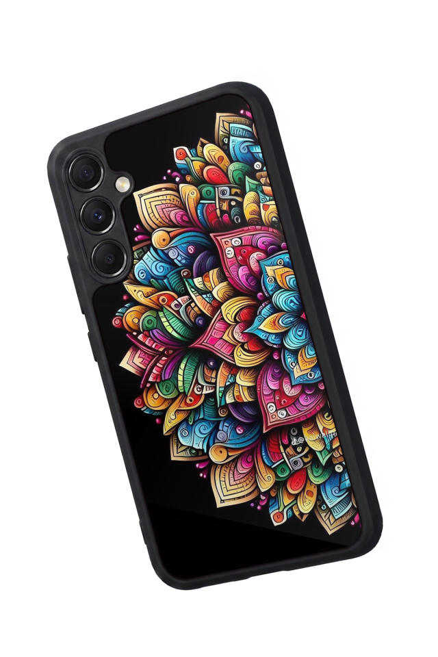 Samsung Galaxy A34 Uyumlu Mandala Tasarımlı Glossy Premium Kılıf