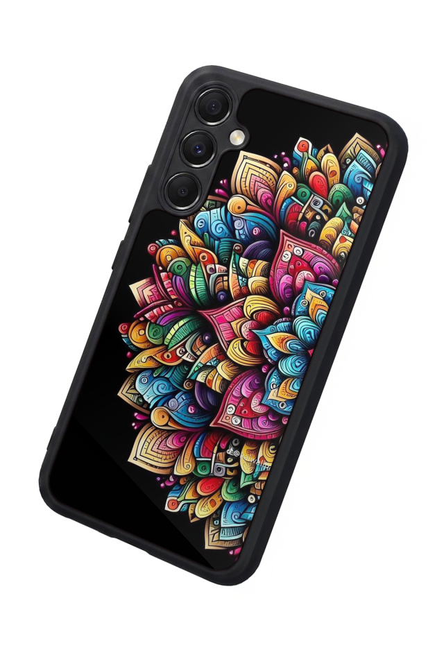 Samsung Galaxy A34 Uyumlu Mandala Tasarımlı Glossy Premium Kılıf