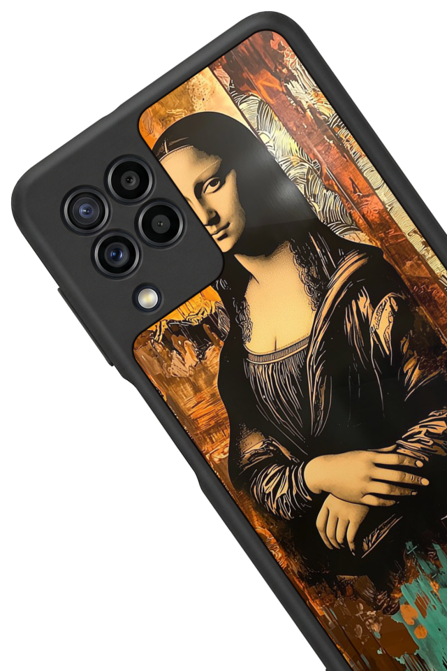 Samsung Galaxy M32 Uyumlu Monalisa Tasarımlı Glossy Premium Kılıf