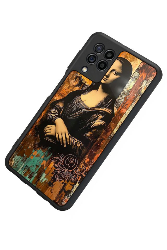 Samsung Galaxy M32 Uyumlu Monalisa Tasarımlı Glossy Premium Kılıf