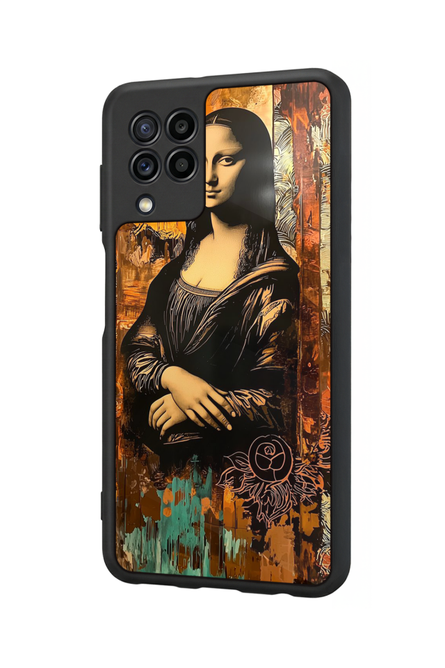 Samsung Galaxy M32 Uyumlu Monalisa Tasarımlı Glossy Premium Kılıf