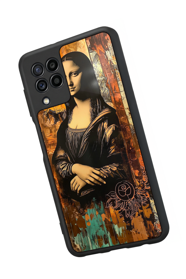Samsung Galaxy M32 Uyumlu Monalisa Tasarımlı Glossy Premium Kılıf