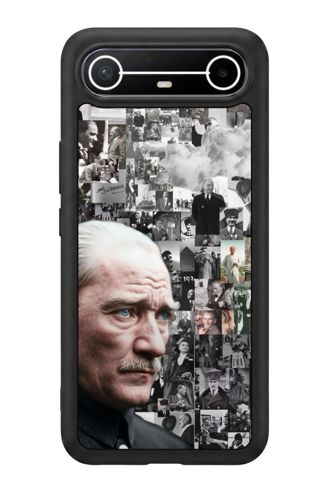 Tecno Spark Slim 5G Uyumlu Mustafa Kemal Ataturk Tasarımlı Glossy Premium Kılıf