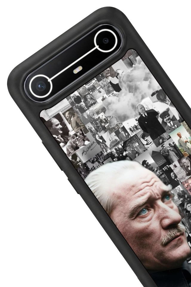 Tecno Spark Slim 5G Uyumlu Mustafa Kemal Ataturk Tasarımlı Glossy Premium Kılıf