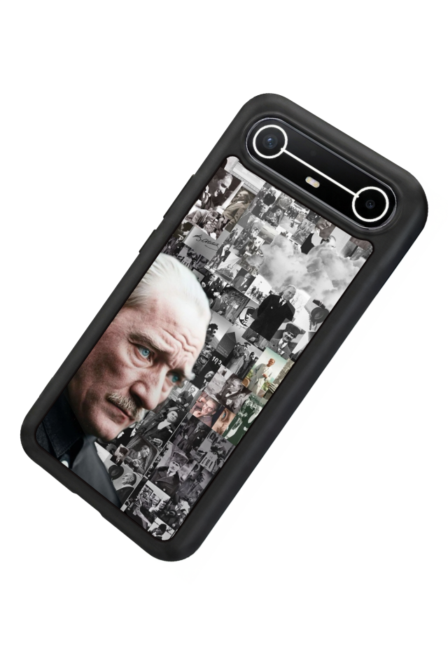 Tecno Spark Slim 5G Uyumlu Mustafa Kemal Ataturk Tasarımlı Glossy Premium Kılıf