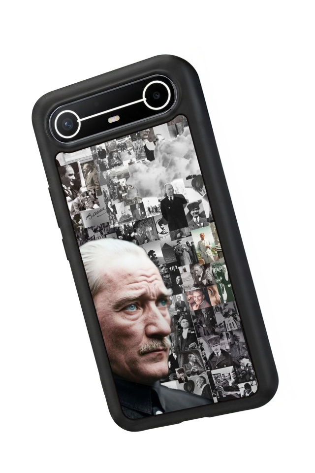 Tecno Spark Slim 5G Uyumlu Mustafa Kemal Ataturk Tasarımlı Glossy Premium Kılıf