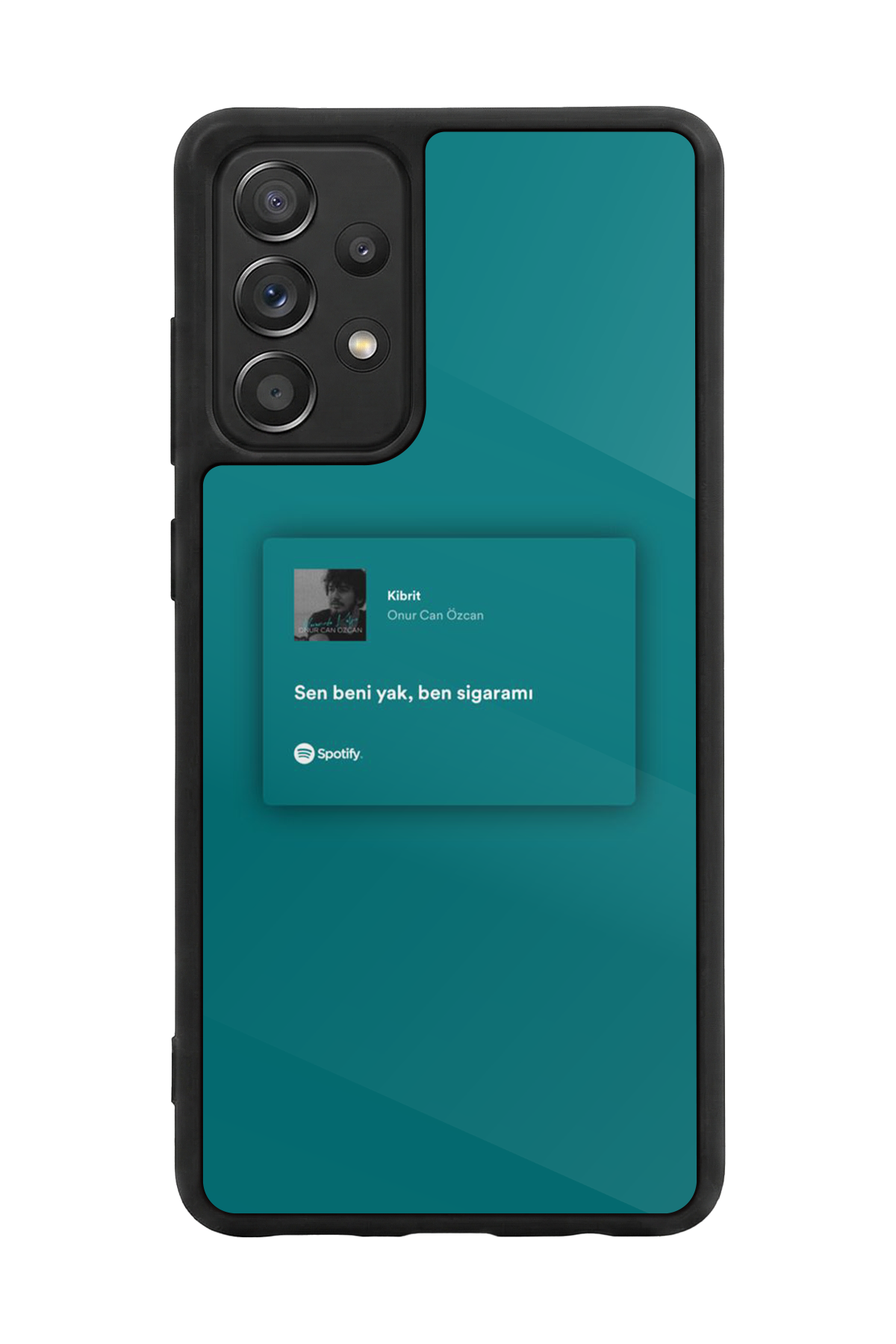 Samsung Galaxy A72 Uyumlu Sarki Sozleri Tasarımlı Glossy Premium Kılıf