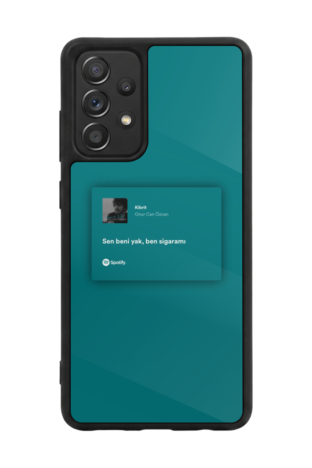 Samsung Galaxy A72 Uyumlu Sarki Sozleri Tasarımlı Glossy Premium Kılıf
