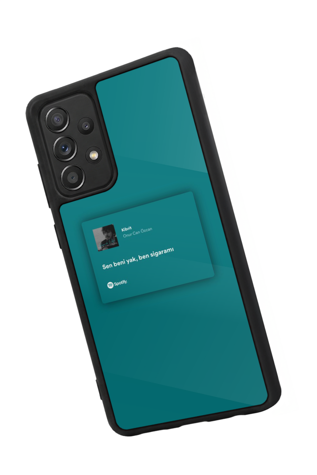 Samsung Galaxy A72 Uyumlu Sarki Sozleri Tasarımlı Glossy Premium Kılıf