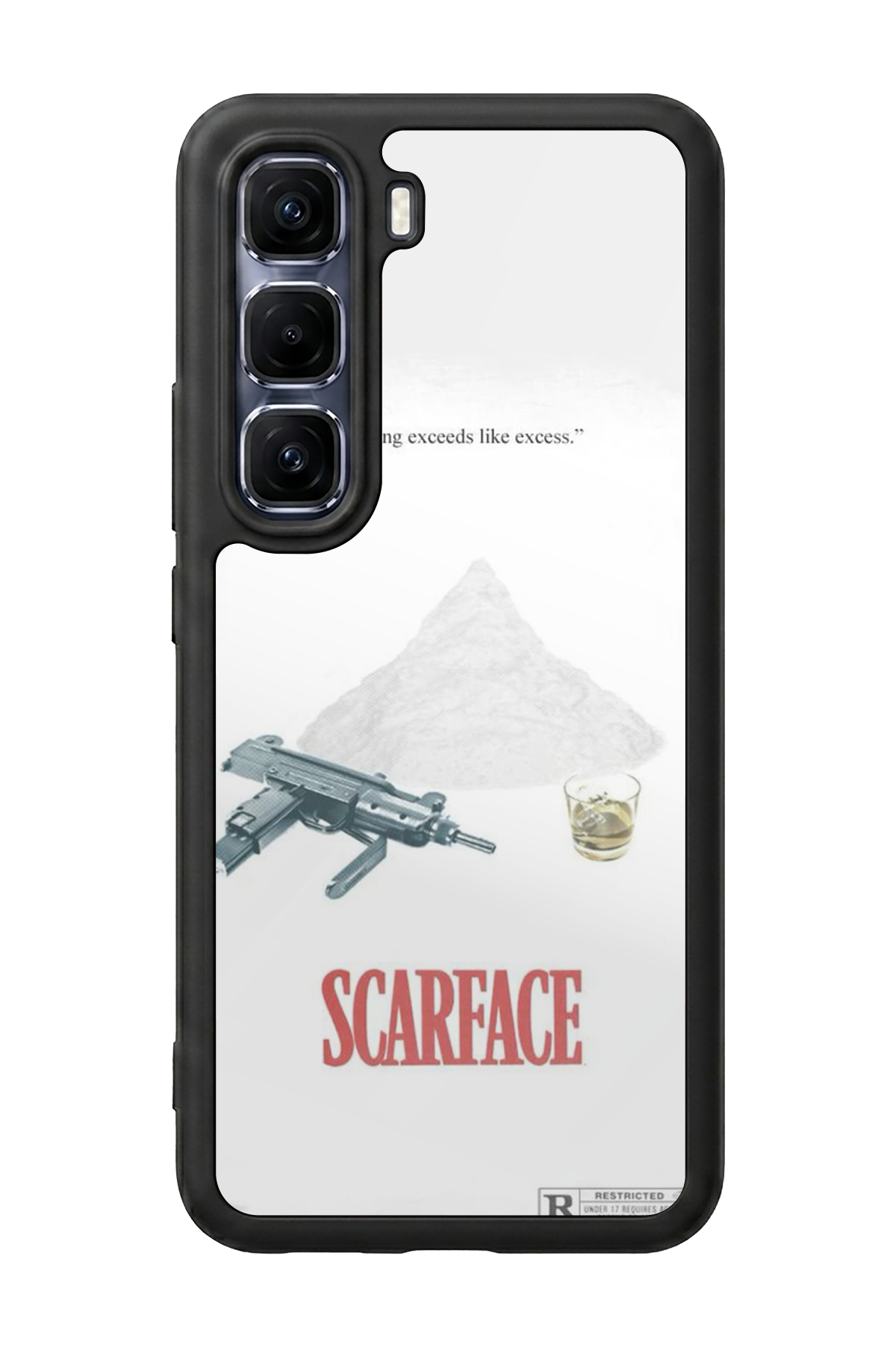 Infinix Hot 60 Pro Plus Uyumlu Scarface Tasarımlı Glossy Premium Kılıf