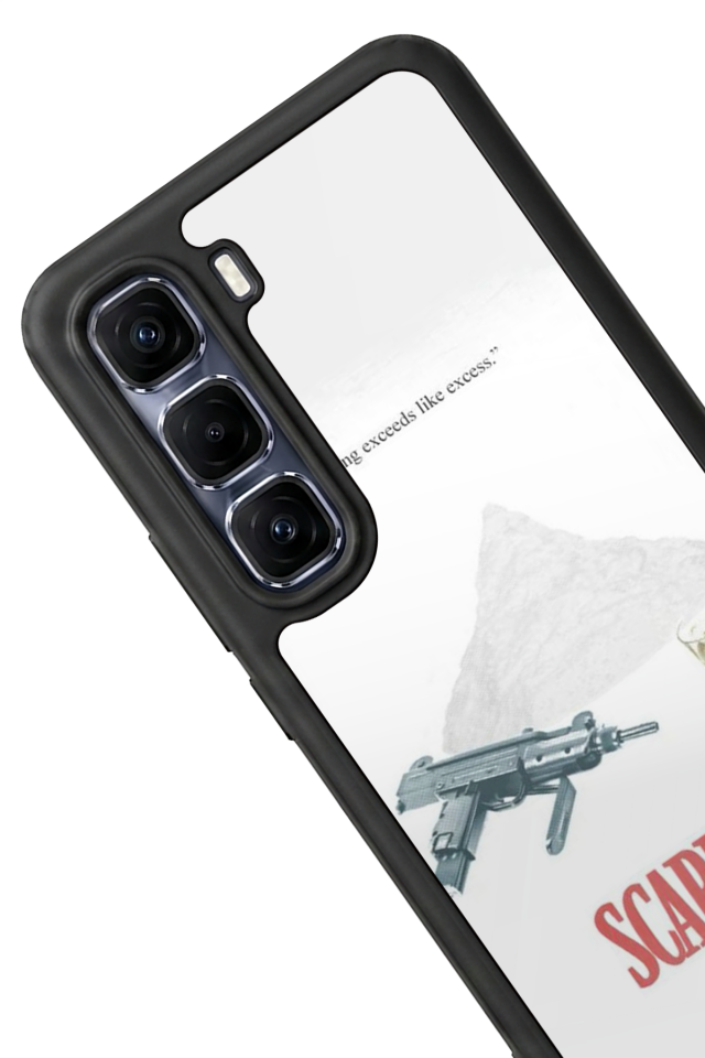 Infinix Hot 60 Pro Plus Uyumlu Scarface Tasarımlı Glossy Premium Kılıf