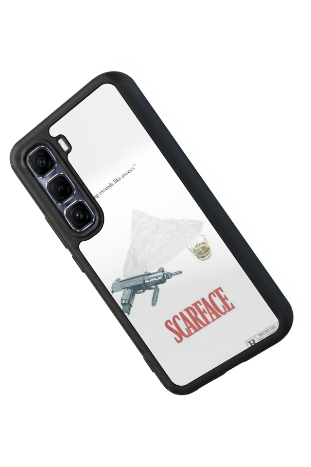 Infinix Hot 60 Pro Plus Uyumlu Scarface Tasarımlı Glossy Premium Kılıf