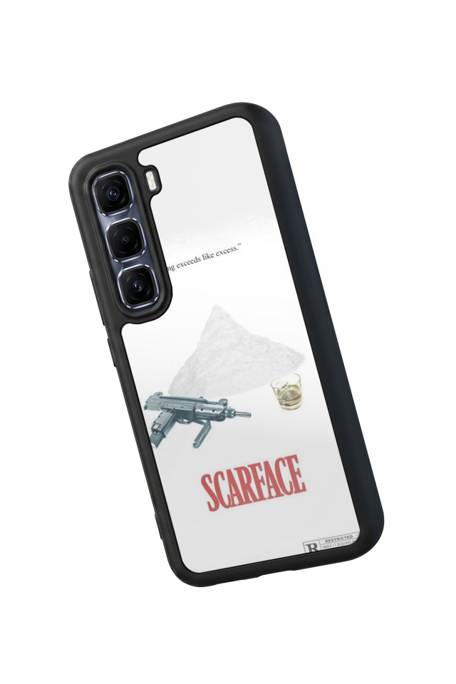 Infinix Hot 60 Pro Plus Uyumlu Scarface Tasarımlı Glossy Premium Kılıf