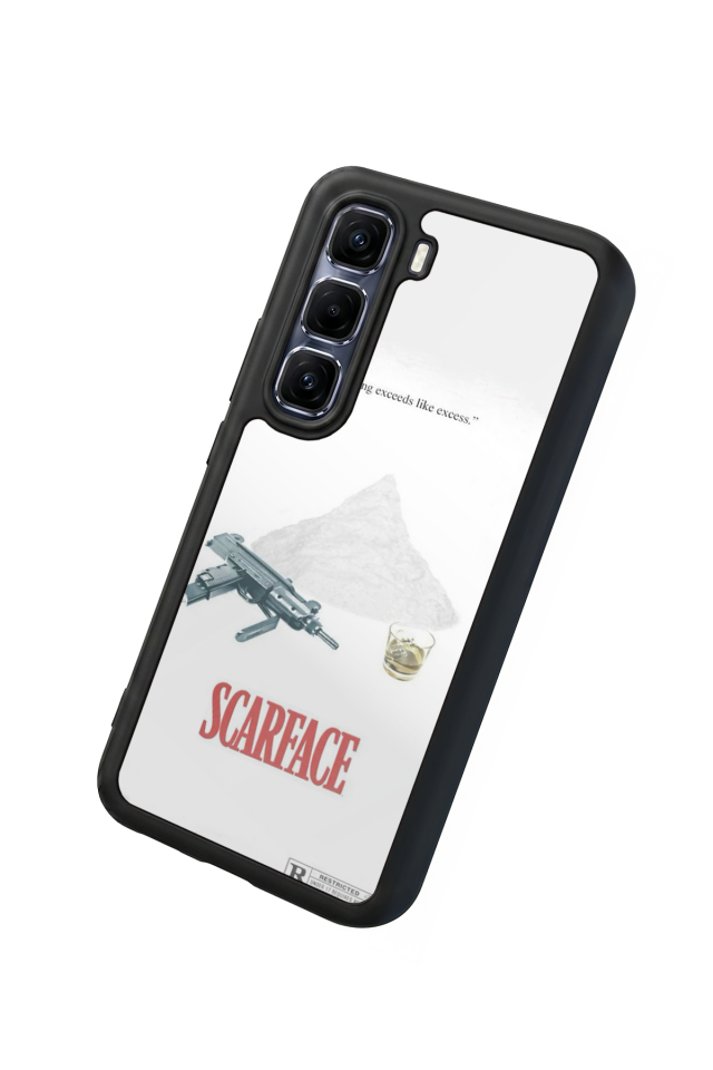 Infinix Hot 60 Pro Plus Uyumlu Scarface Tasarımlı Glossy Premium Kılıf