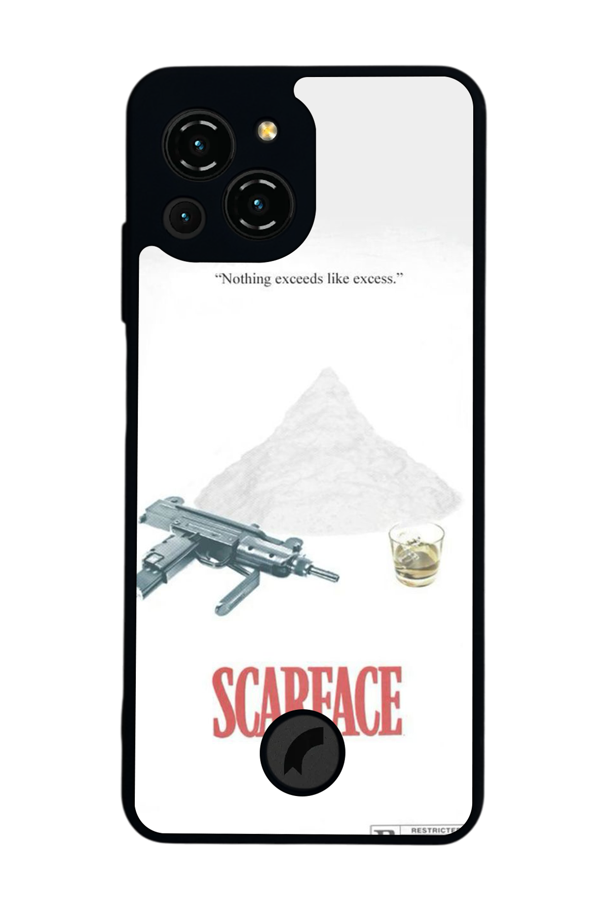 Reeder S23 Pro Max Uyumlu Scarface Tasarımlı Glossy Premium Kılıf