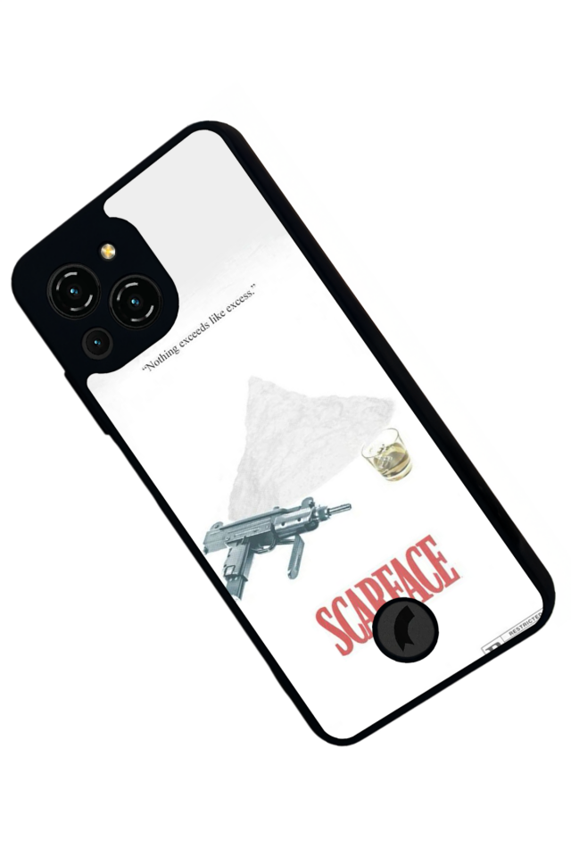 Reeder S23 Pro Max Uyumlu Scarface Tasarımlı Glossy Premium Kılıf