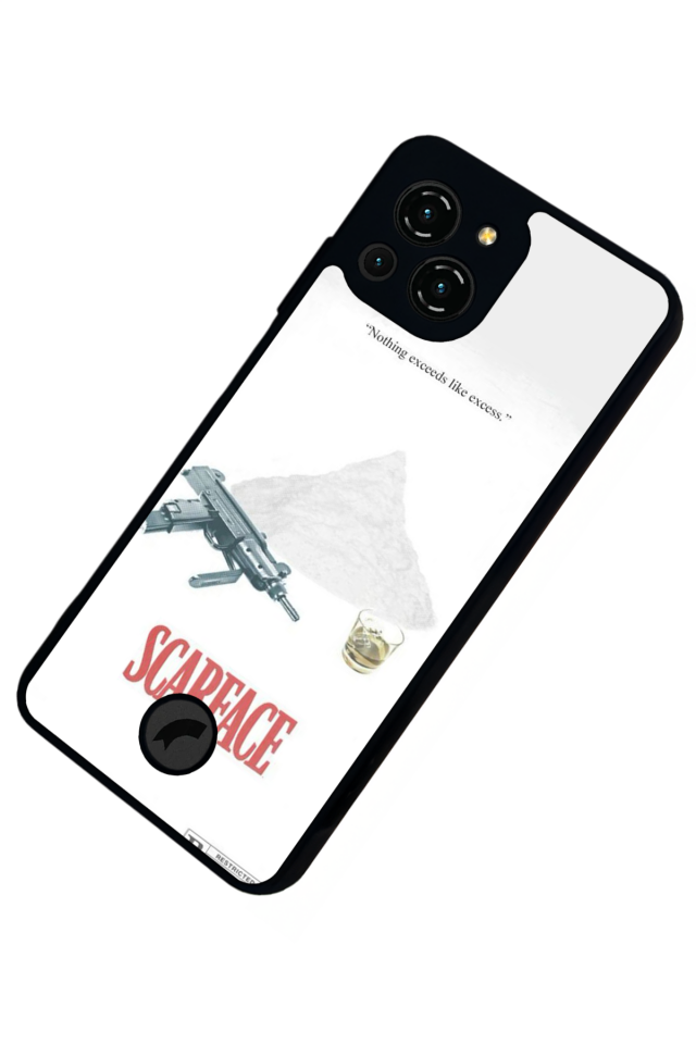 Reeder S23 Pro Max Uyumlu Scarface Tasarımlı Glossy Premium Kılıf