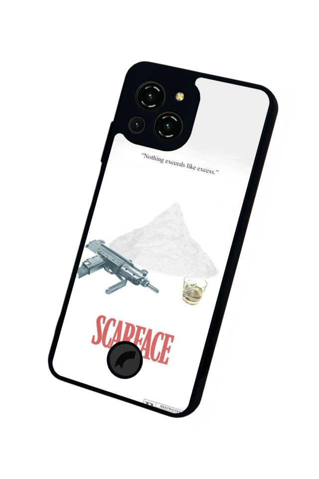 Reeder S23 Pro Max Uyumlu Scarface Tasarımlı Glossy Premium Kılıf