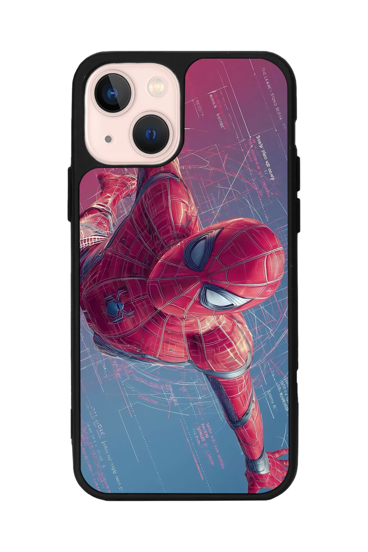 iPhone 14 Plus Uyumlu Spider Man ( Örümcek Adam ) Tasarımlı Glossy Premium Kılıf