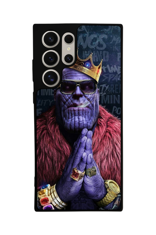 Samsung Galaxy S22 Ultra Uyumlu Thanos Tasarımlı Glossy Premium Kılıf