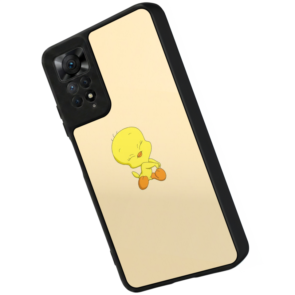 Xiaomi Redmi Note 12 Pro Uyumlu Tweety Tasarımlı Glossy Premium Kılıf