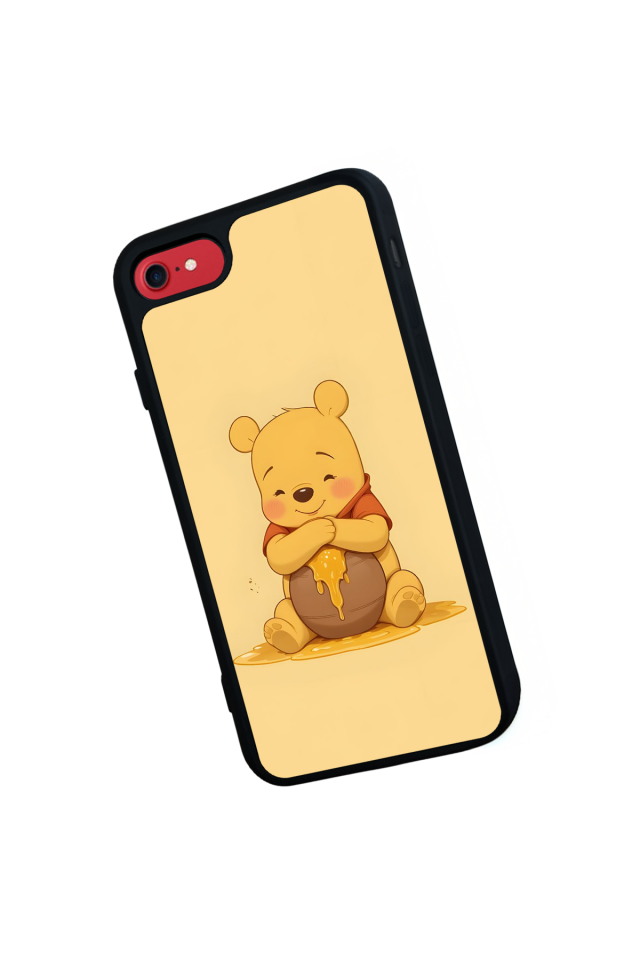 iPhone 8 Uyumlu Winnie Tasarımlı Glossy Premium Kılıf