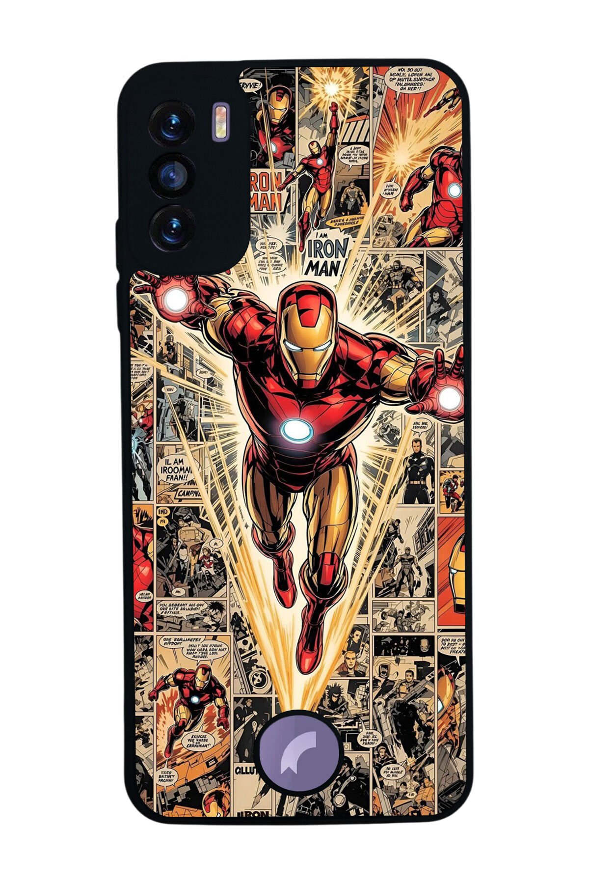 Reeder S19 Max Pro S Uyumlu Iron Man ( Demir Adam ) Tasarımlı Glossy Premium Kılıf