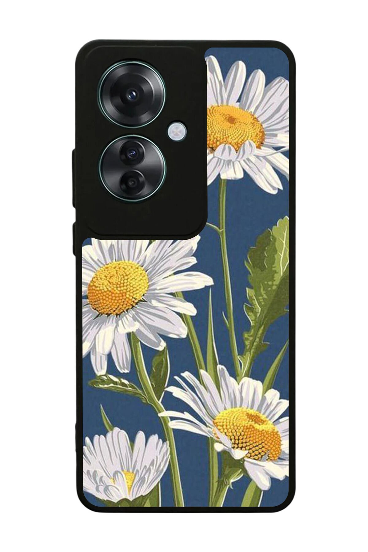 Oppo Reno 11F Uyumlu Papatya Tasarımlı Glossy Premium Kılıf