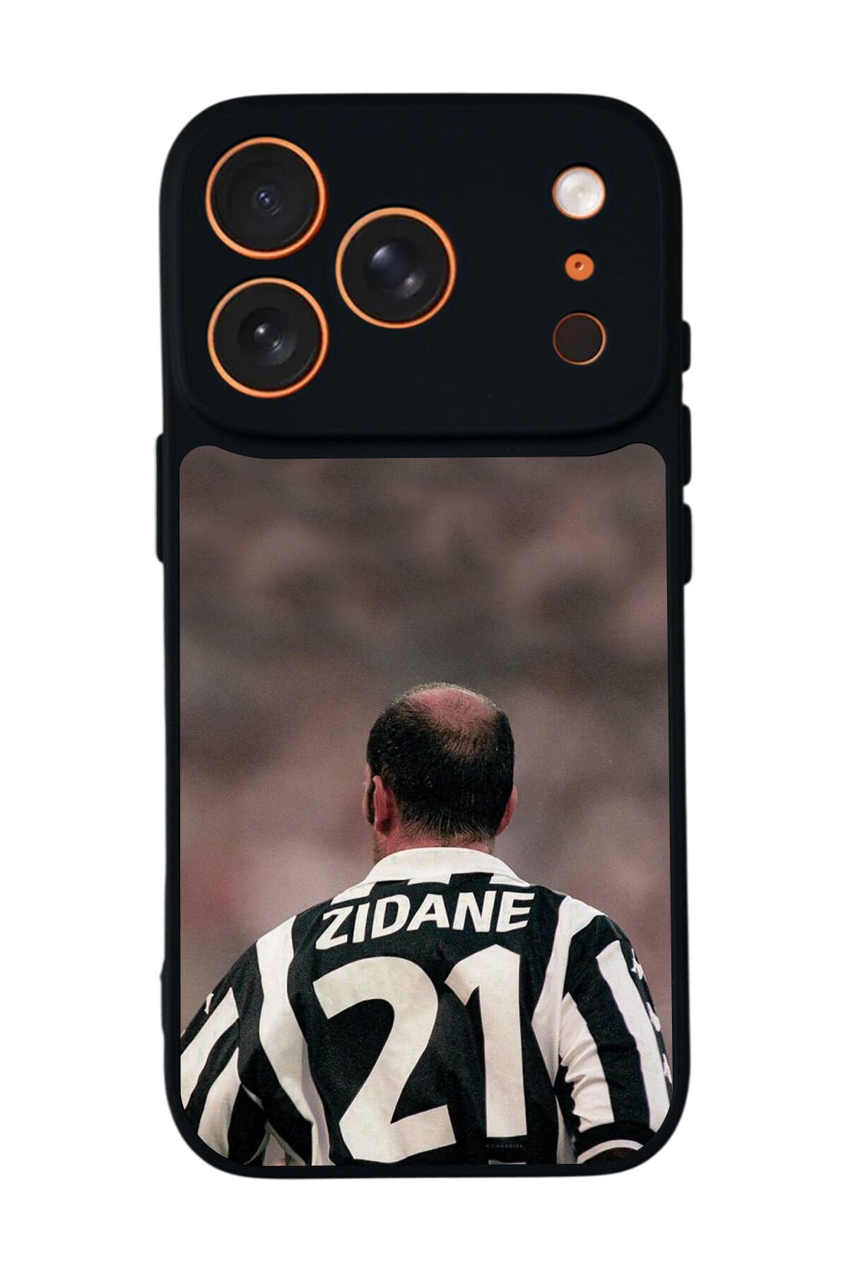 iPhone 17 Pro Max Uyumlu Zidane Tasarımlı Glossy Premium Kılıf